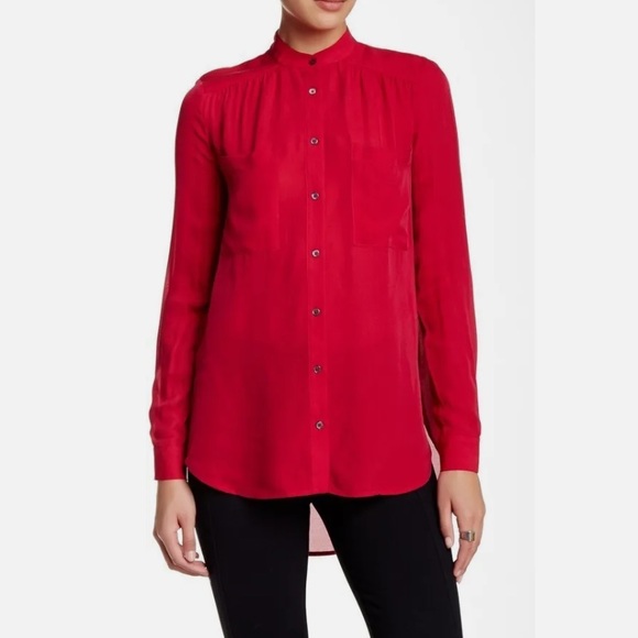 Haut Hippie red rose button down shirt - Picture 3 of 6